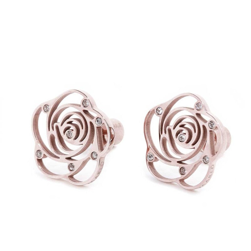 Orecchini rosa con cristalli - Gioielleria Fondente