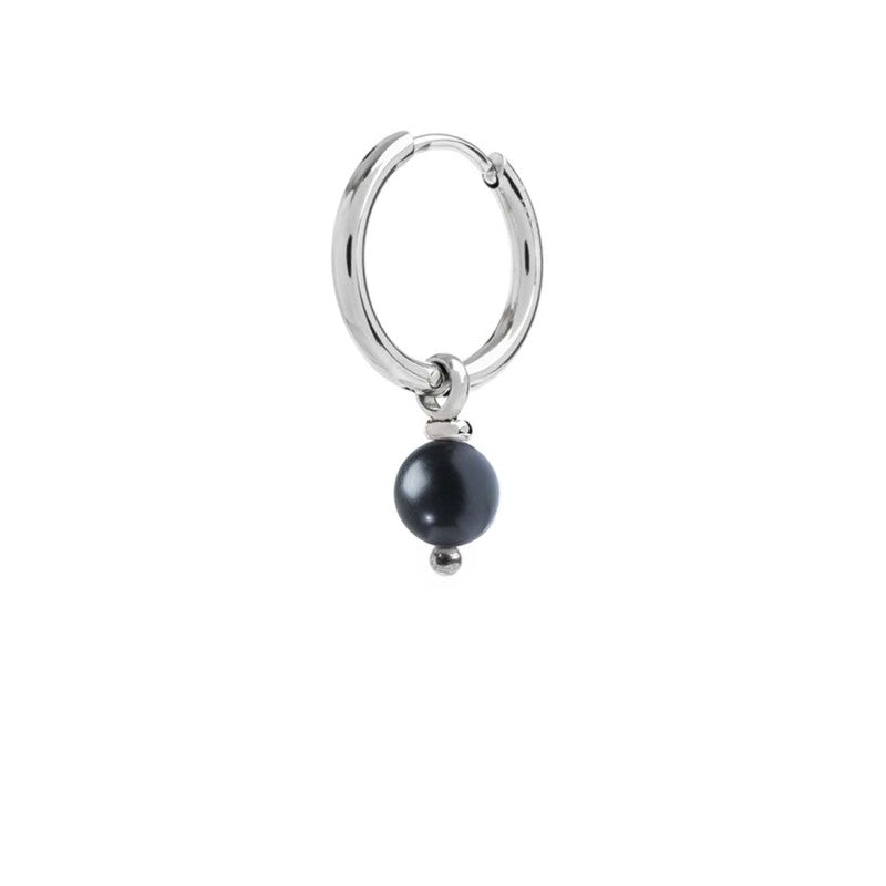 Orecchino a cerchio con sfera pendente