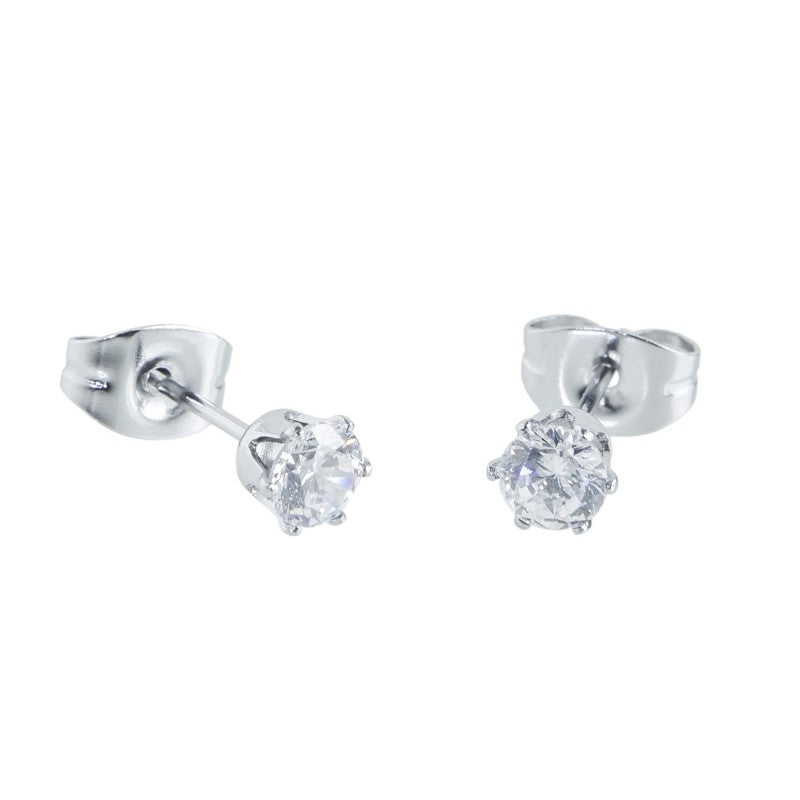 5or0041-4 Orecchino lobo con zircone