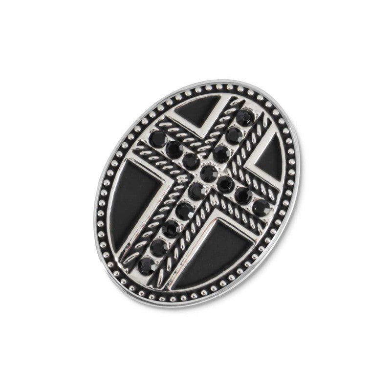 Piastrina ovale croce changy