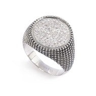 Piastrina tonda con cristalli changy