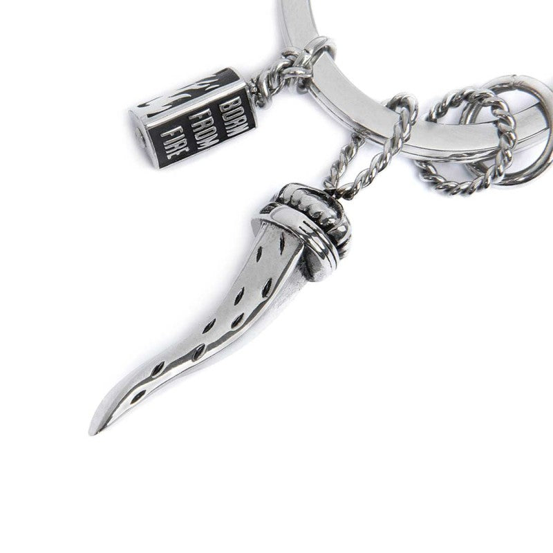 Portachiavi con corno e pendenti