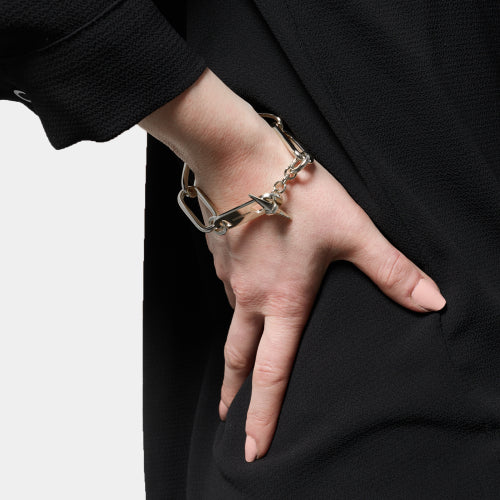 Bracciale forzatina argentato 2673